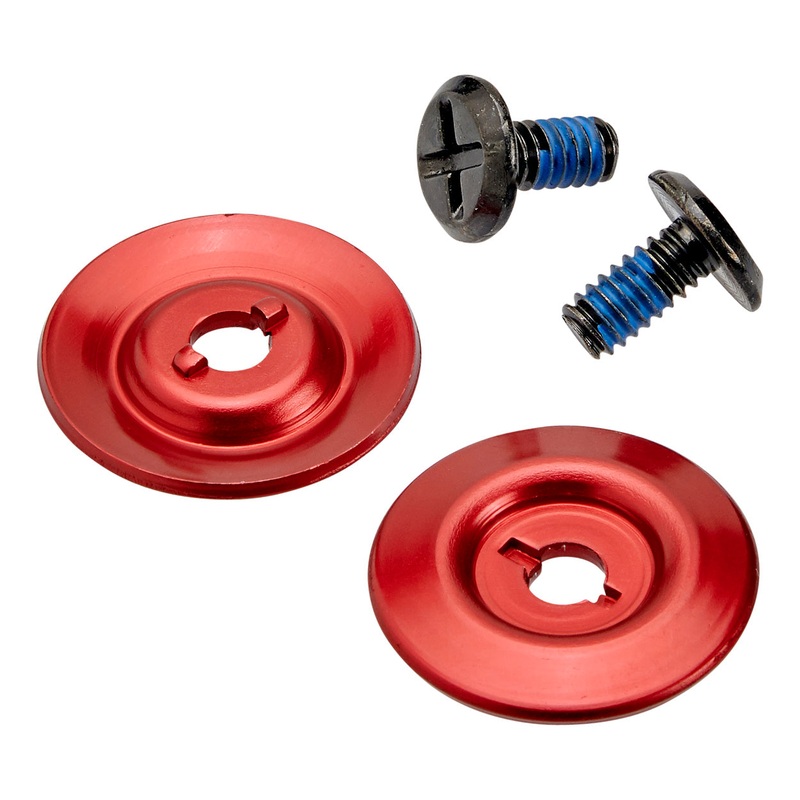 Helmet Hardware Kit – Black Screw / Red Baseplate