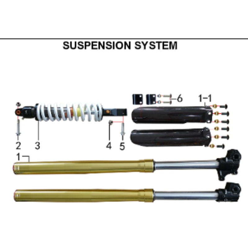 Rear Shock – 230DH Gas Dirt Bike