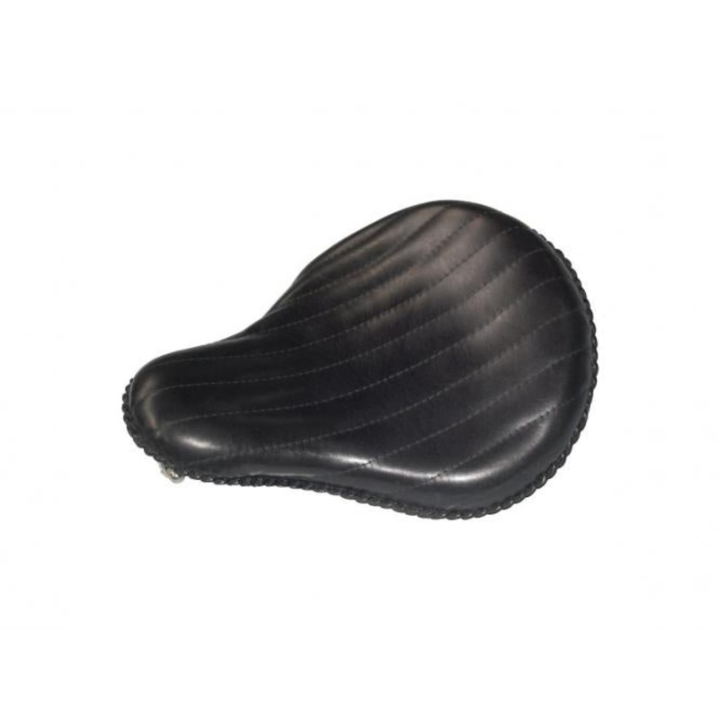 16” Bad Ass Vertical Solo Seat Black Leather