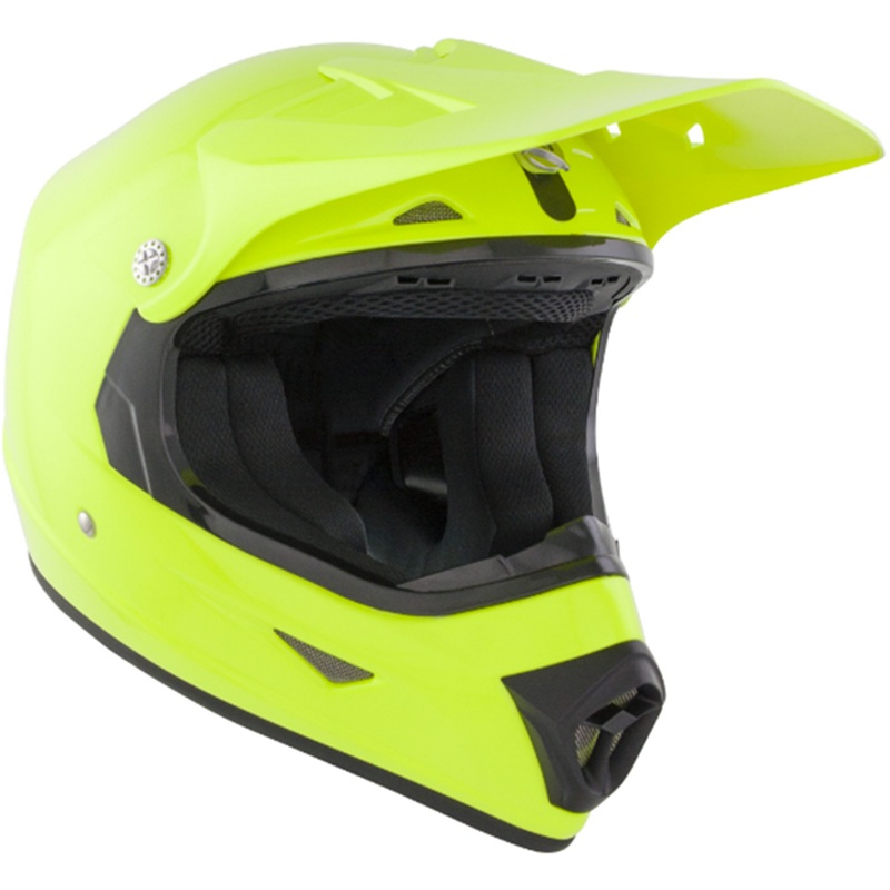 GSB XP-7 MX Off Road Kids Gloss Plain Fluo Yellow