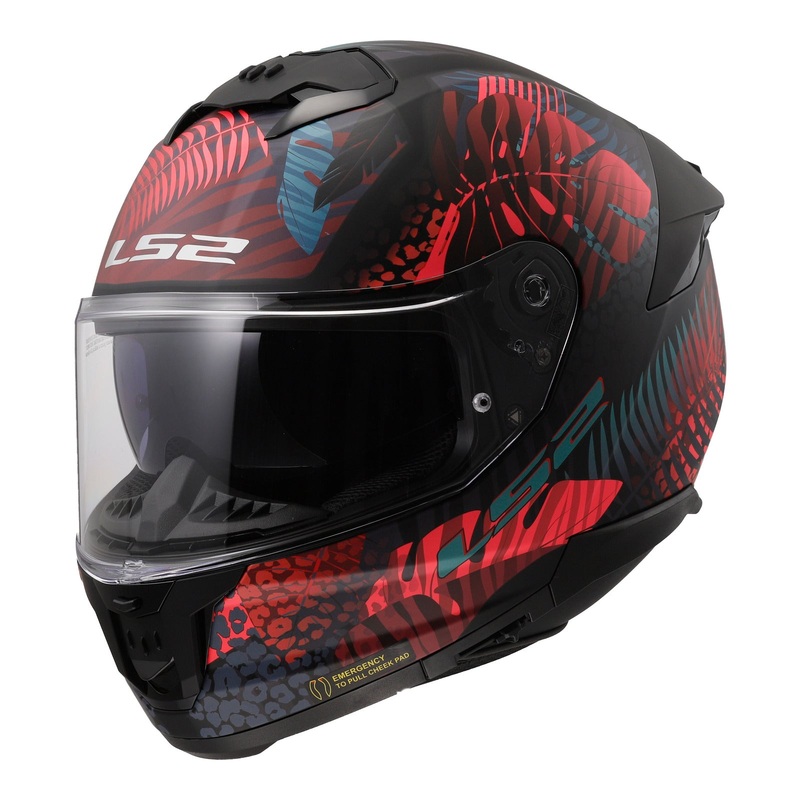 LS2 FF808 Stream II Jungle Helmet – Matte Black / Pink / Blue 06