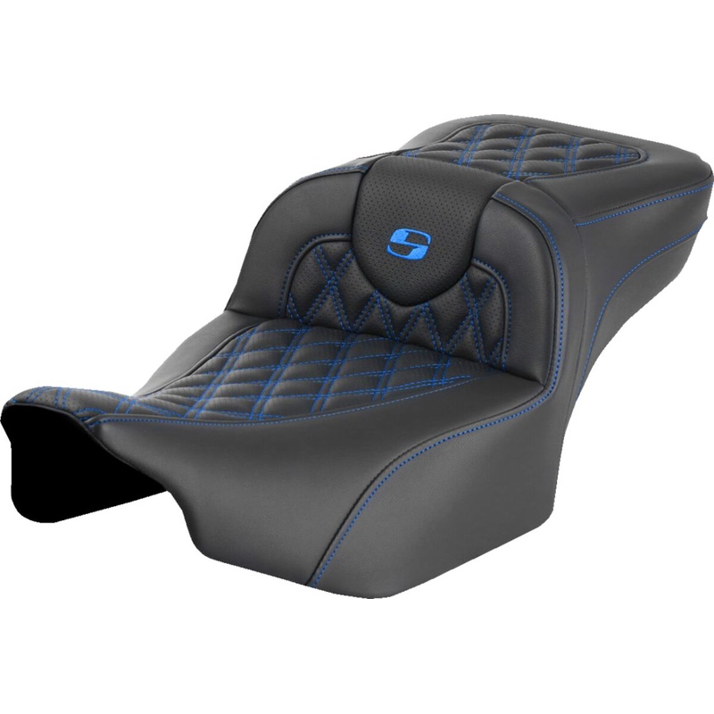 Roadsofa LS Extended Reach Seat, Blue Stitch – 23+ Touring
