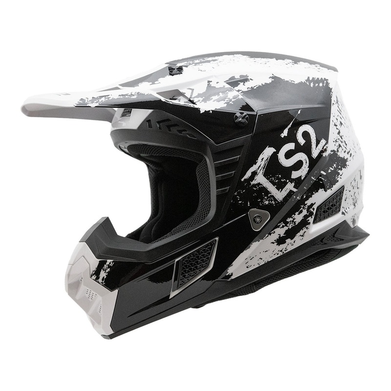 LS2 MX706 COZ Hyde Helmet – Black / White 06