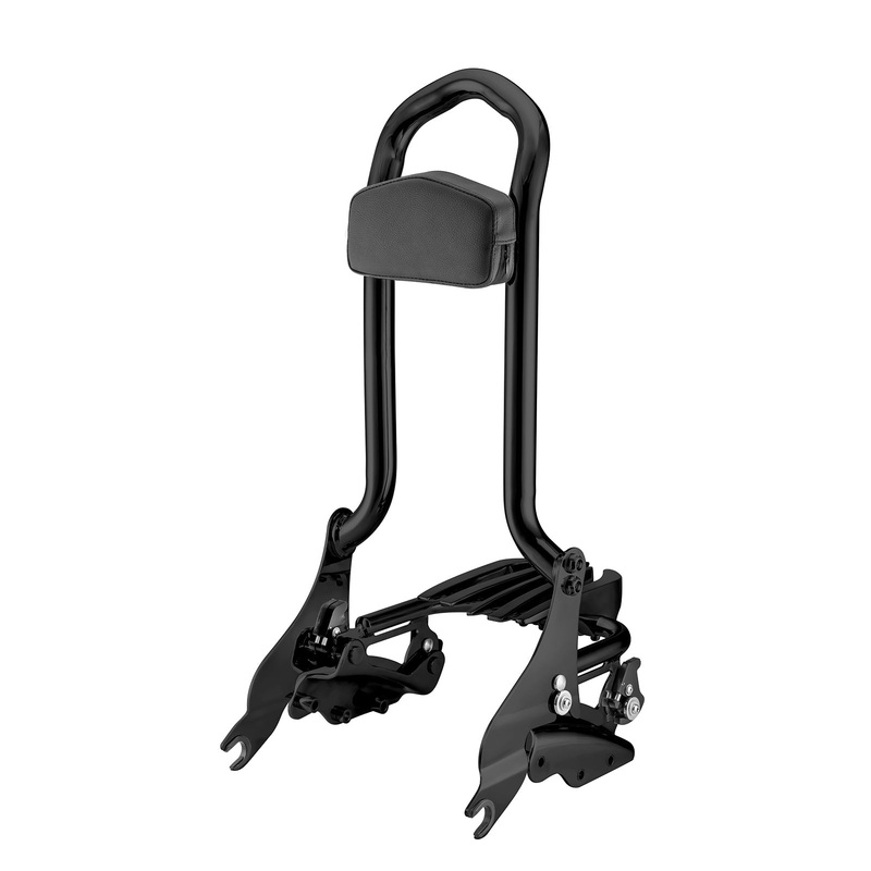 2009-2013 Harley Touring FLHX FLHT FLHR FLTR Passenger Backrest Sissy Bar&Luggage Rack&Docking Hardware Kit