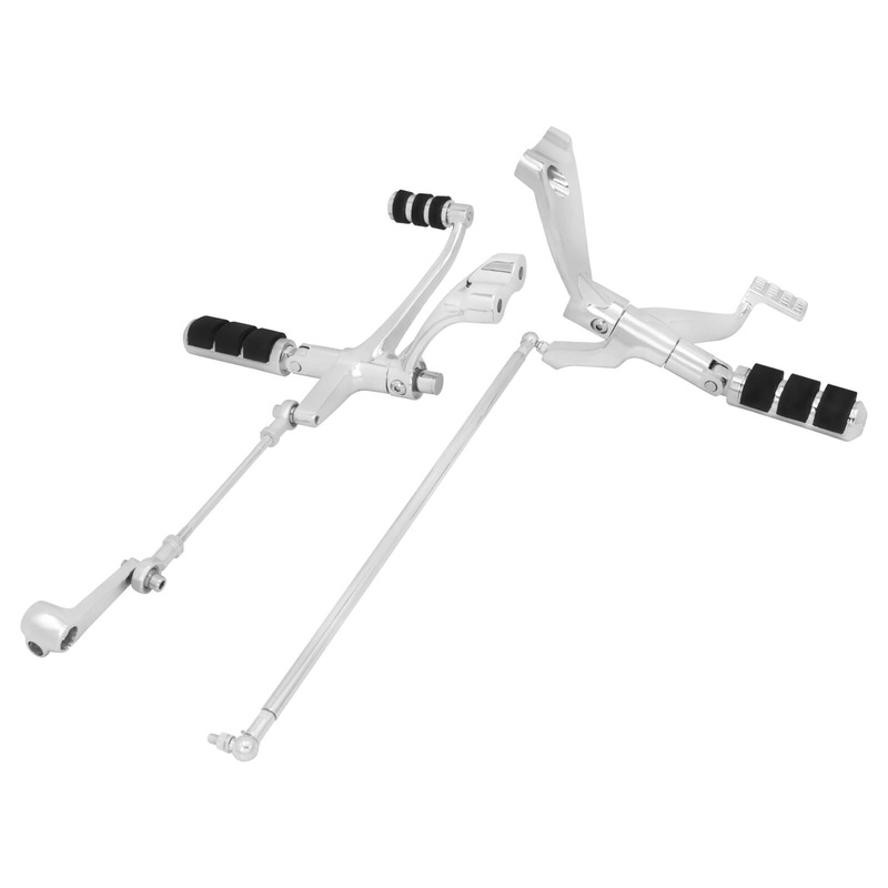 Chrome Forward Controls Pegs Levers Linkages For Harley Sportster 883 1200 04-13 | Mactions