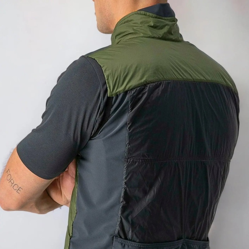Castelli Unlimited Puffy Vest Light Military Grey / Dark Grey