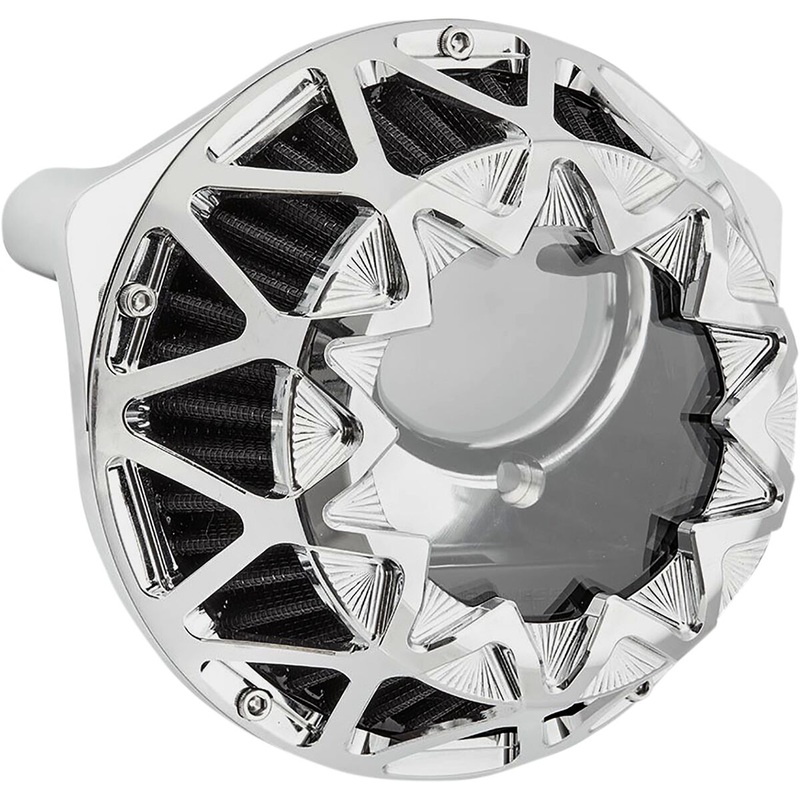 Crossfire Air Cleaner, Chrome – 08-16 Touring / 16-17 Softail