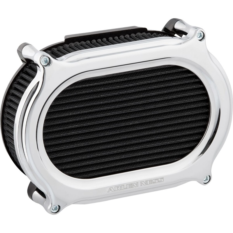 Stage 2 Oval Upgrade Air Filter, Chrome