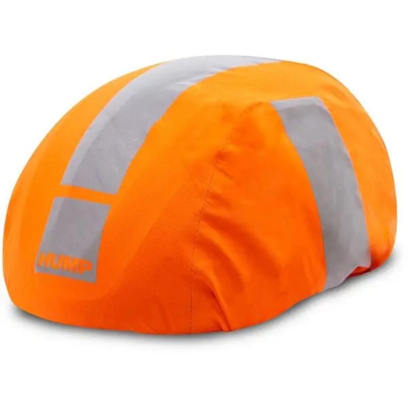 HUMP Reflective Waterproof Cycle Helmet Cover Hi-Viz Orange