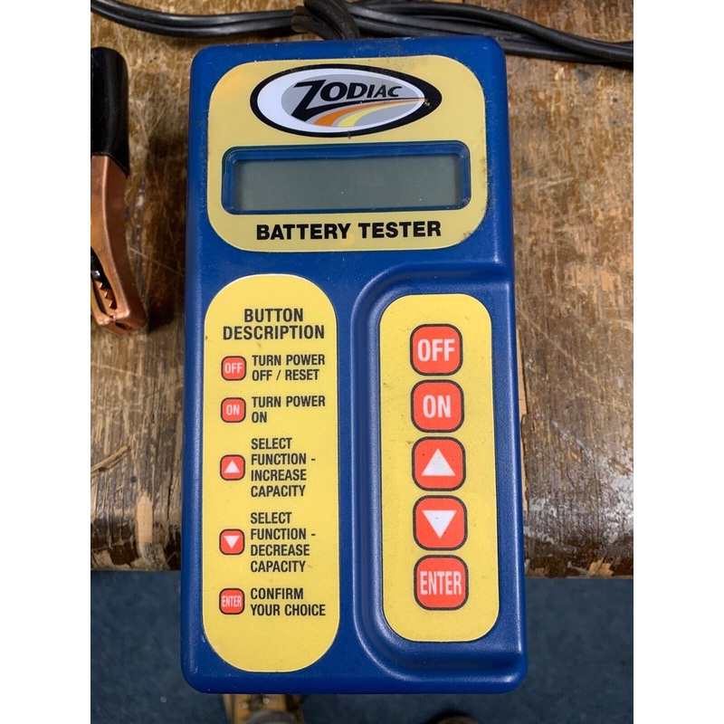 Zodiac / Tecmate Motorcycle Battery Drop Tester 12V Motorbike Motorcycle Garage