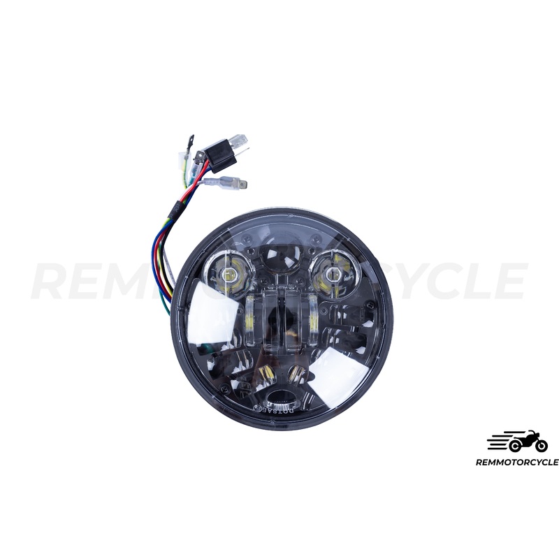 5.5″ round LED headlight Integrated turn signals Harley type