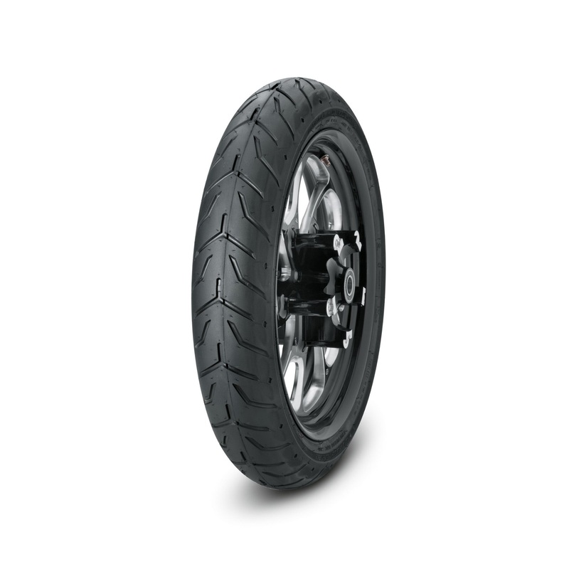 Harley Davidson 41999-07B Dunlop Tire Series – D408F 130/70R18 Blackwall – 18 in. Front TIRE,FR,130/70R18 M/C 63V D408