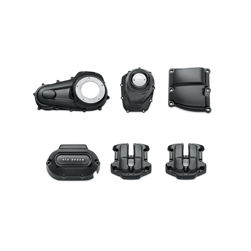 Harley Davidson 92500059 Gloss Black Engine Cover Kit Milwaukee-Eight Powertrai KIT,ENGN COSMETIC,BLK