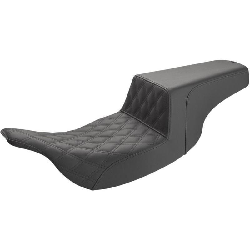 Saddlemen Step-Up Seat FLHT & FLTR 1997-2007 – Black Front Diamond Stitch