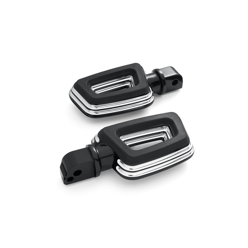 Harley Davidson 50501832 Empire Passenger Footpegs KIT,FTPEG,PASS,BLK,EDGE CUT