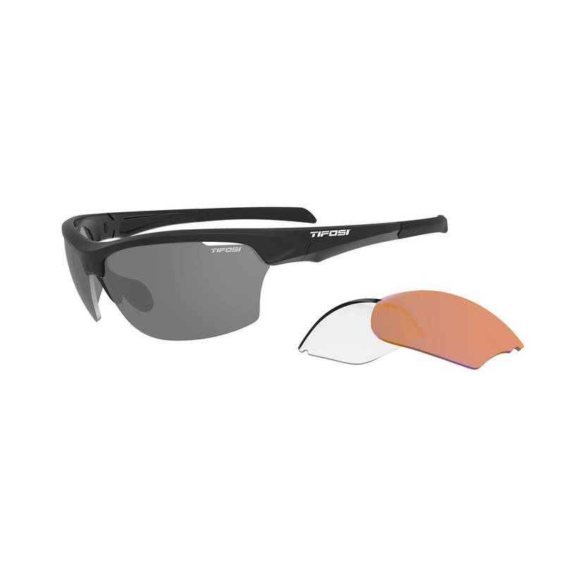 Tifosi Intense Interchangable Lens Cycle Sunglasses Matt Black