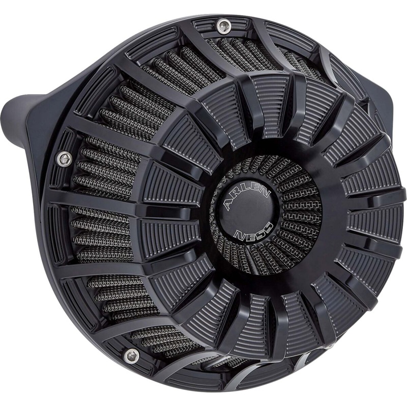 15-Spoke Inverted Series Air Cleaner, Black – 24+ Touring