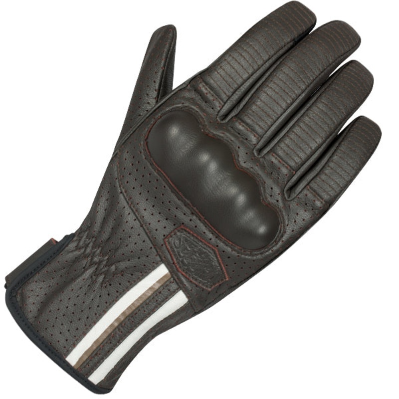 Segura Romeo Leather Gloves Brown / White