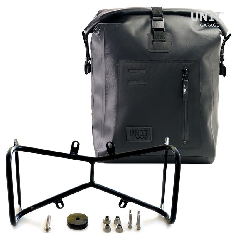 Unit Garage R9T Series Single Khali TPU Pannier & Double Symmetrical Luggage Rack