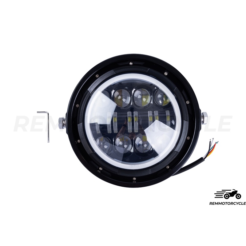 Eye Angel 7-inch LED spotlight – Orange & White