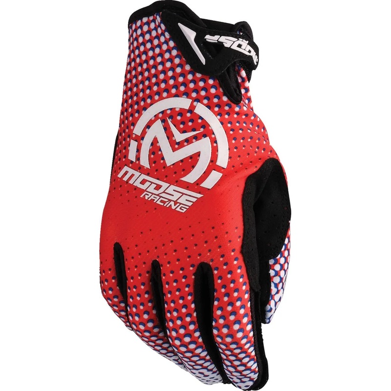 Moose Racing SX1 Textile Gloves Red / White / Blue