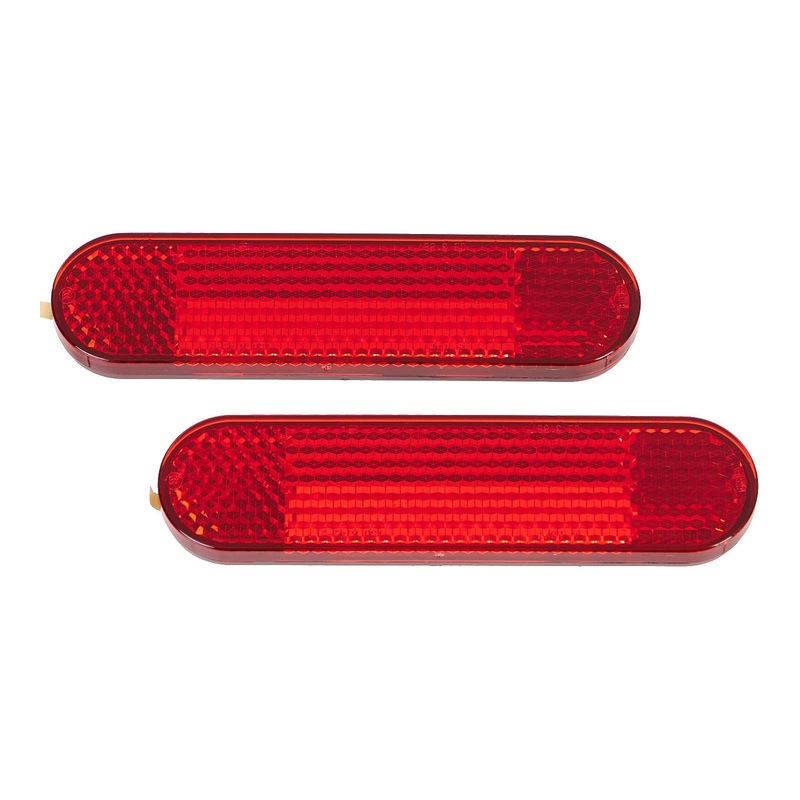 WHITES REFLECTORS -OVAL 95MM X 22MM – PAIR