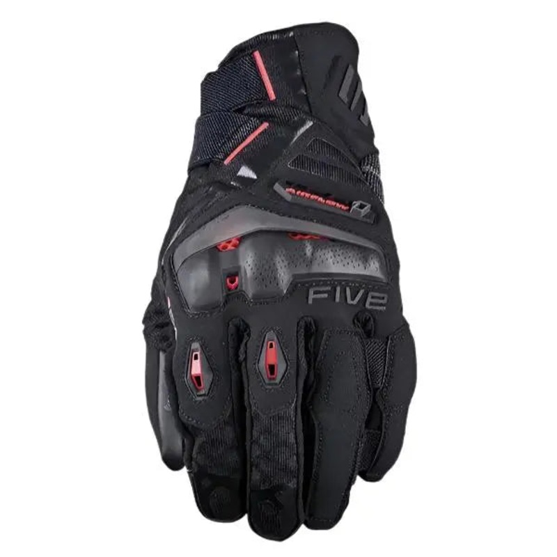 Five TFX1 Airflow Short Leather Gloves Black / Red