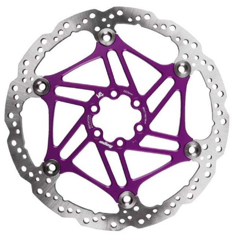 Hope V4 Vented Disc Rotor – 6-Bolt – 203mm – Purple