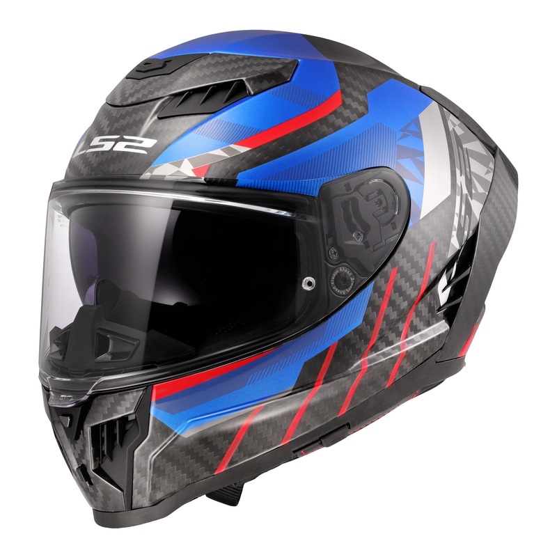 LS2 FF807 Dragon Trax – Blue / Red / Carbon 06
