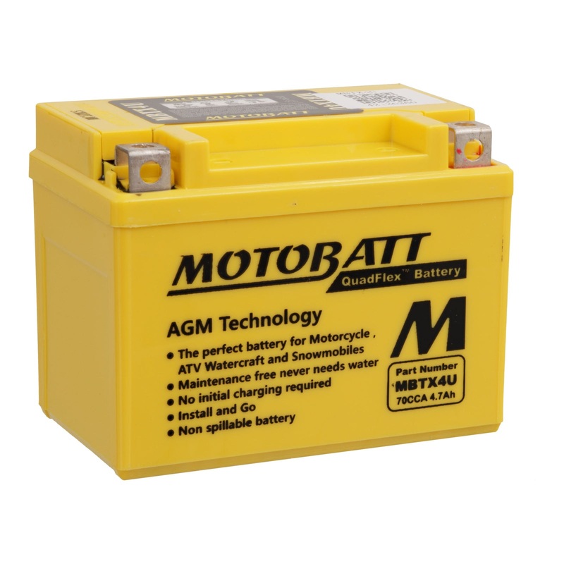 Motobatt Battery Quadflex AGM – MBTX4U