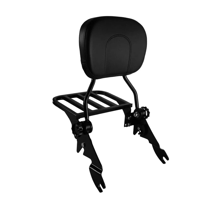 Passenger Detachable Sissy Bar Backrest with Luggage Rack for Harley Touring 2014-2019 | Mactions