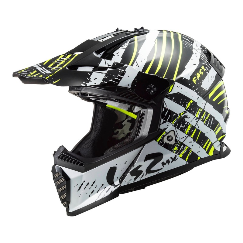 LS2 MX437 Fast Evo Verve Helmet – Black / White