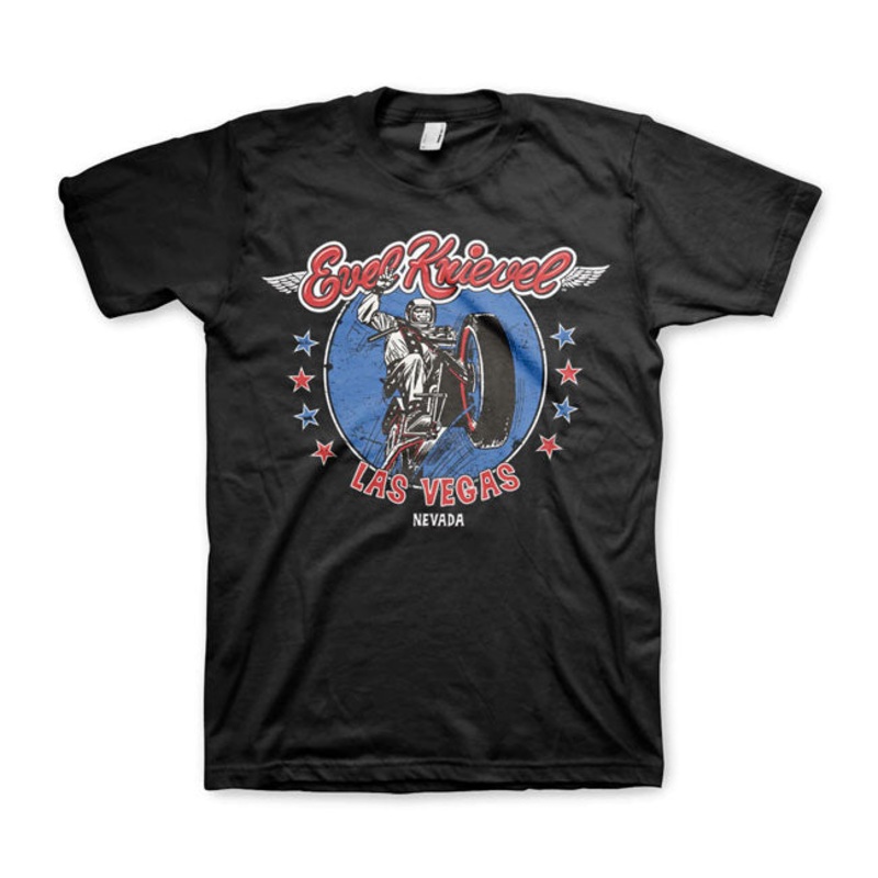 Evel Knievel In Las Vegas T-Shirt Black