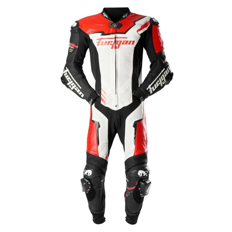 Furygan Eclipse X Kevlar One Piece Leather Suit Black / Red / White