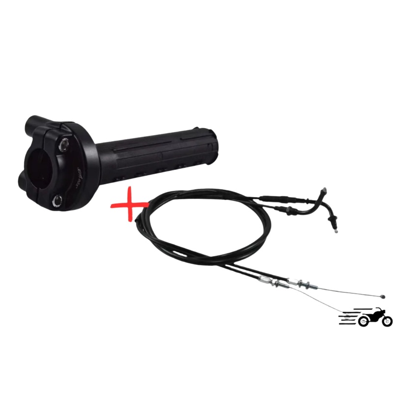 Throttle grip 22mm + Cables