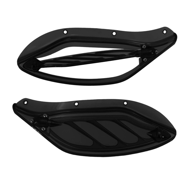 Adjustable Air Deflector Side Wing Fairing Black For Harley Touring 1996-2013 | Mactions