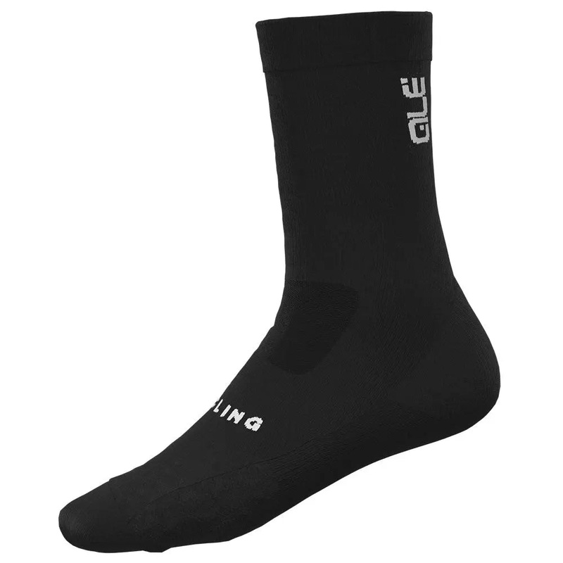 Ale Clothing Digitopress Cupron Q-Skin 16 CM Cycle Socks Black