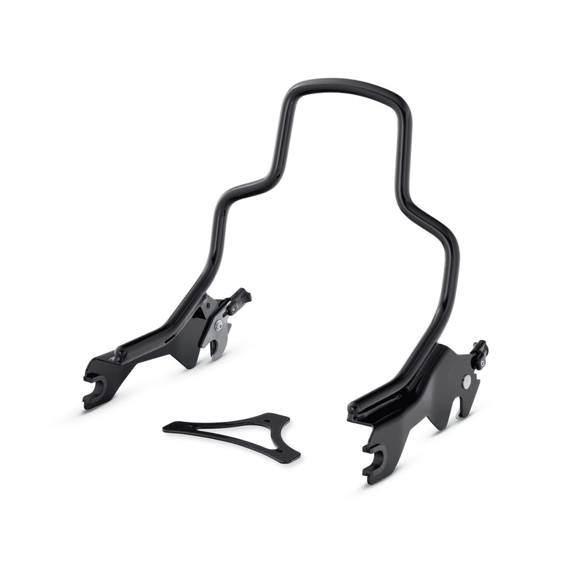 Harley Davidson 52300456 HoldFast Sissy Bar Upright – Short – Gloss Black KIT,BKRST,SHORT,BLACK,TRIM 180