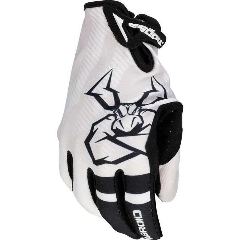 Moose Racing Agroid Pro Textile Gloves White
