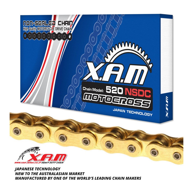 XAM 520NSDC Chromized Chain – Gold / Gold