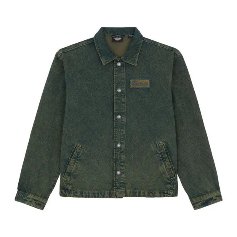 Dickies Lewistown Denim Jacket Green Tone Fade