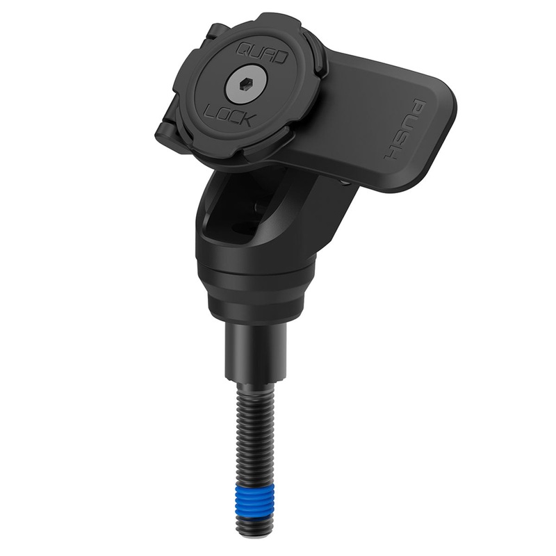 Quad Lock Motorcycle Handlebar Clamp Mount Pro Black