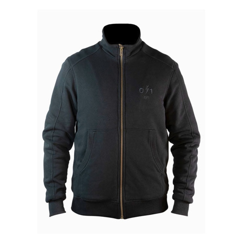 John Doe Zip Standup Neck 0/1 Sweatshirt Black