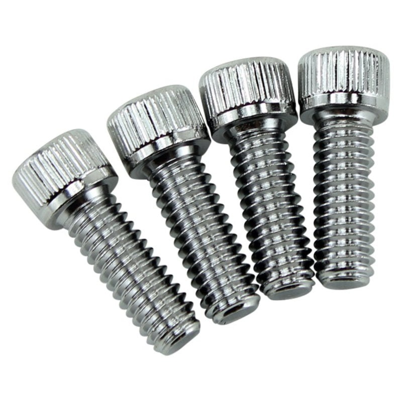 Replacement Handlebar Clamp Bolts for Harley Risers – Chrome Plated