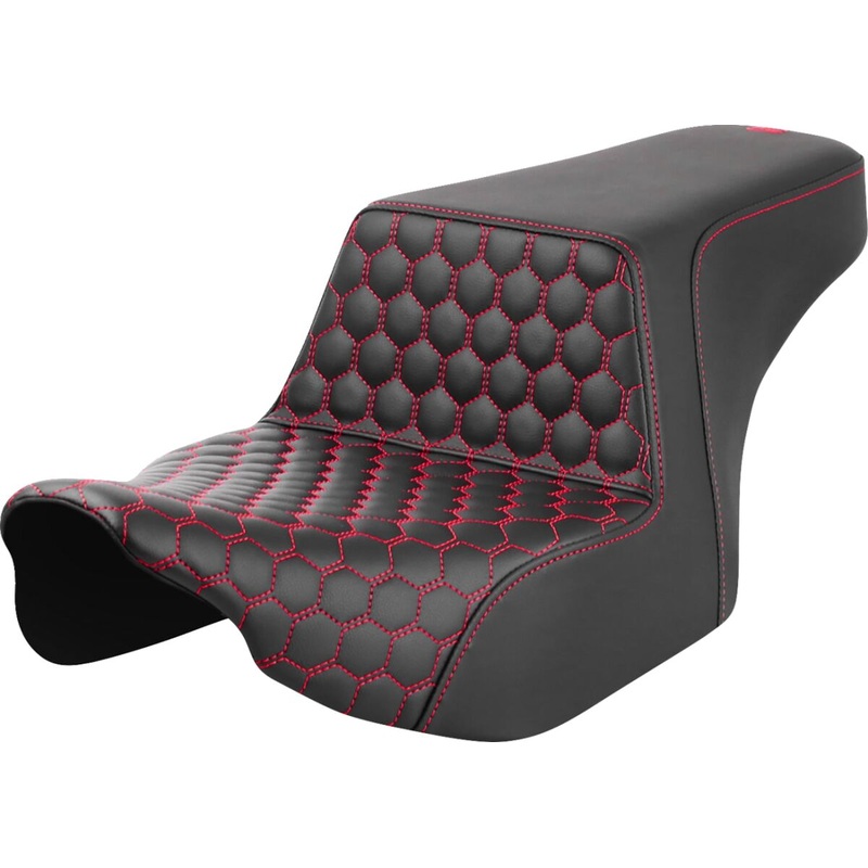 Step Up HC Seat, Red Stitching – 23+ Touring