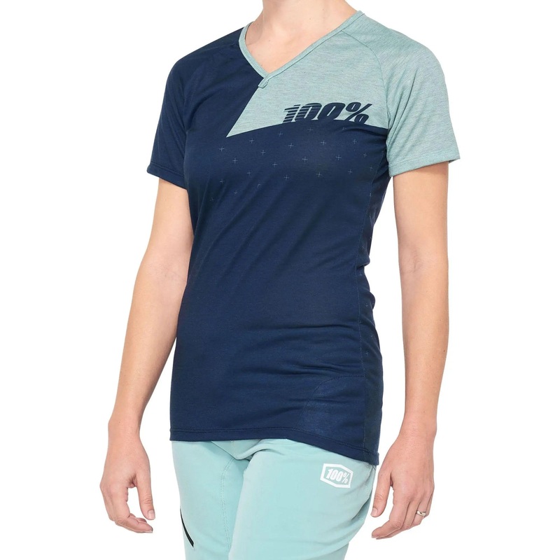 100% Airmatic Ladies Jersey Navy / Seafoam