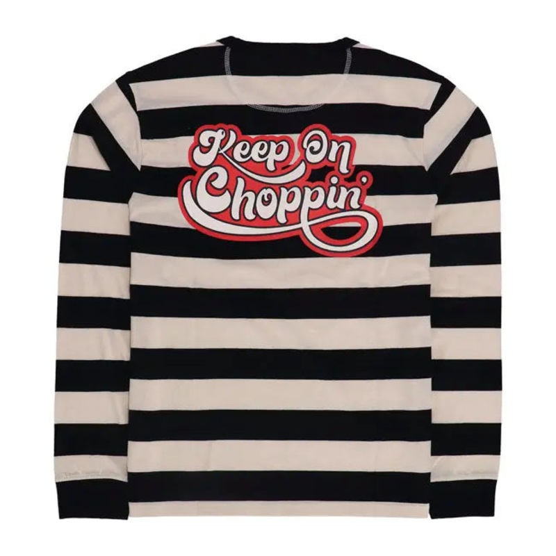 13 And A Half Magazine Keep On Choppin Long Sleeves T-Shirt Black / White