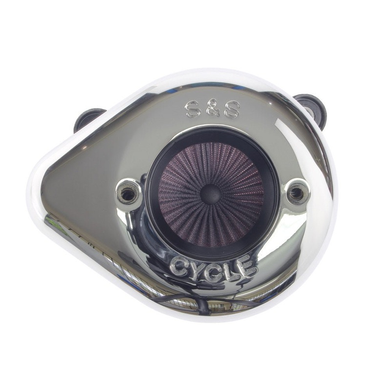 Air Stinger Stealth Air Cleaner- Chrome Teardrop. Fits Twin Cam ’08-17 TBW.