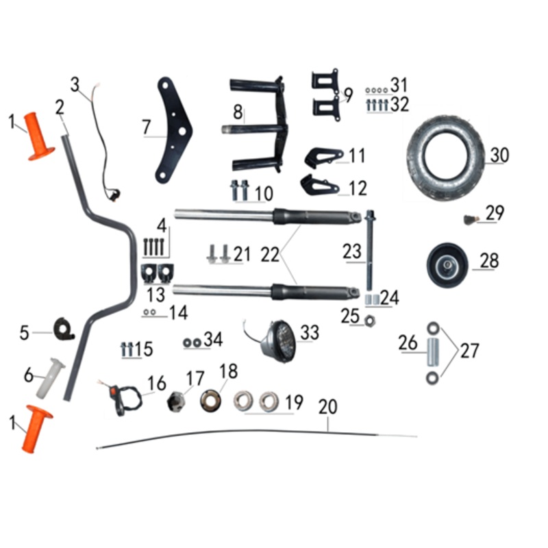 Handle Bar – 212cc Gas Mini Bike