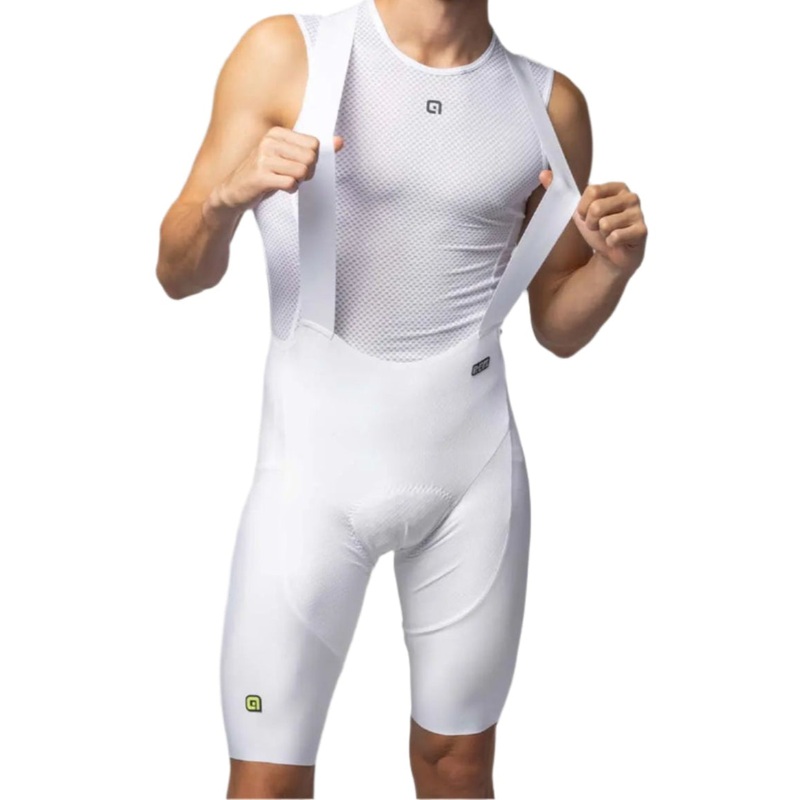 Ale Clothing Voltage R-EV1 Cycle Bib Shorts White